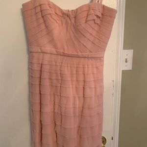 Short Light Pink Ruffled BCBG Dress